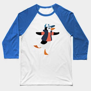 Dipper Penguin Baseball T-Shirt